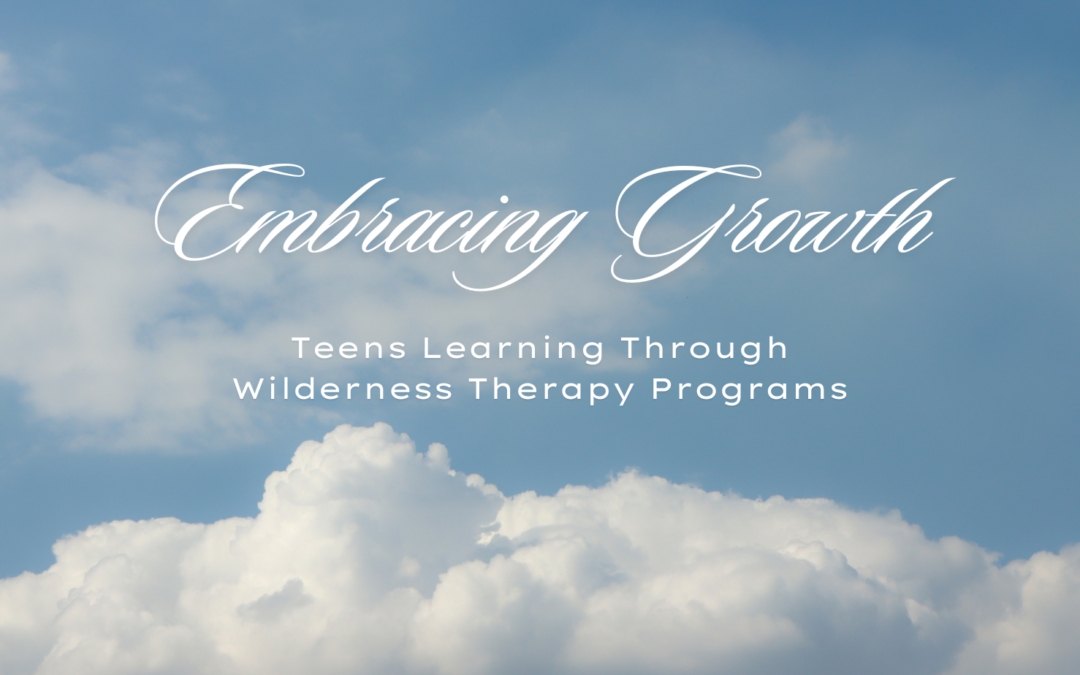 Embracing Growth: Teens Learning Through Wilderness Therapy Programs