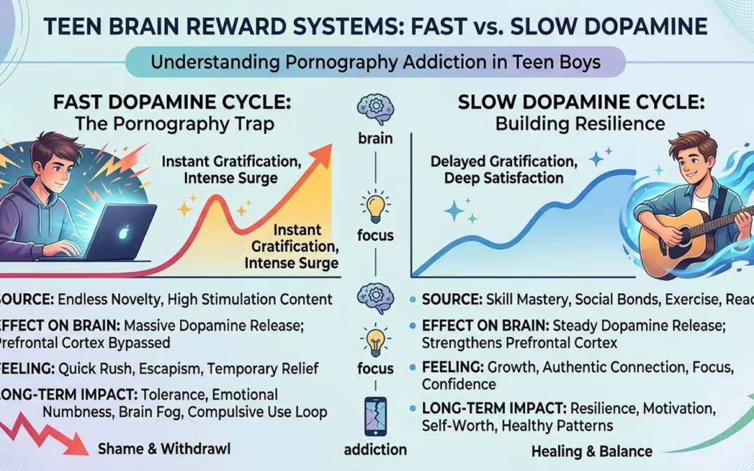 The Trap of Fast Dopamine: Understanding Your Teen Son’s Struggle with Pornography